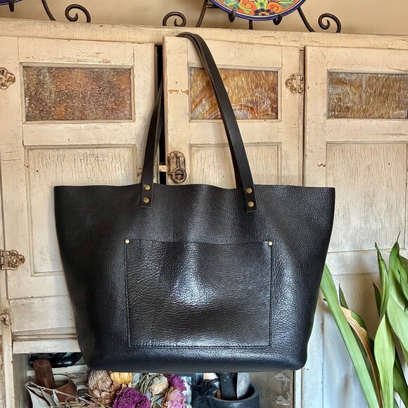Portland Leather Oversized Tote - Picture 1 of 5